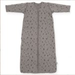 Jollein śpiworek niemowlęcy do spania całoroczny z odpinanymi rękawami 4 Pory Roku - SPOT Storm Grey 70 cm