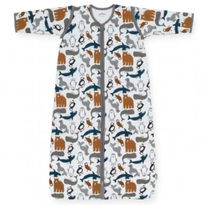 Jollein śpiworek niemowlęcy do spania całoroczny z odpinanymi rękawami 4 Pory Roku - POLAR 70 cm
