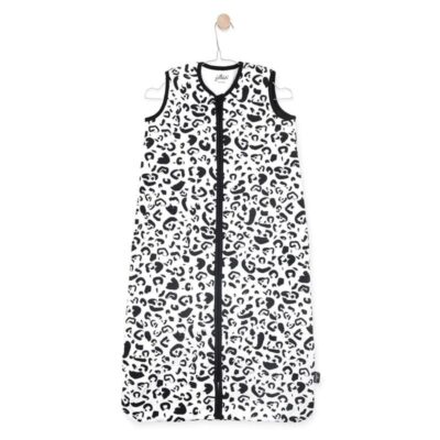 Jollein śpiworek niemowlęcy do spania 0,5 TOG LEOPARD Black & White 70 cm