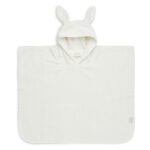 Jollein ponczo kąpielowe z kapturem 65x62 cm Króliczek RABBIT Ivory