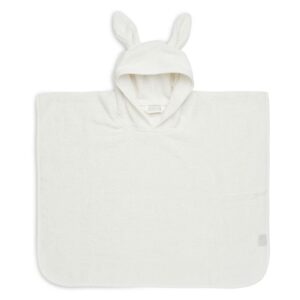 Jollein ponczo kąpielowe z kapturem 65x62 cm Króliczek RABBIT Ivory