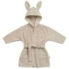 Szlafrok dziecięcy na basen Jollein z kapturem 3-4 lata Króliczek RABBIT FROTTE Nougat