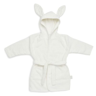 Jollein szlafrok dziecięcy z kapturem 3-4 lata Króliczek RABBIT FROTTE Ivory
