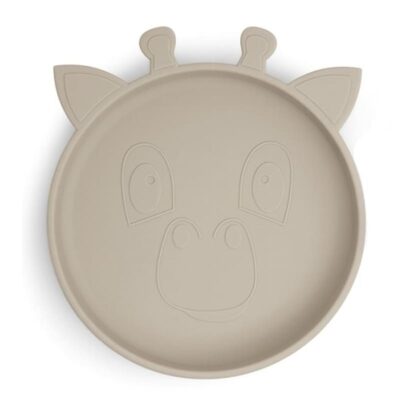 nuuroo silikonowy talerzyk obiadowy duży GIRAF Cobblestone