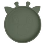 nuuroo silikonowy talerzyk obiadowy duży GIRAF Dusty Green