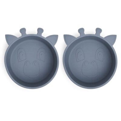 nuuroo miseczki silikonowe dla niemowlaka 2 szt Giraf Bering Sea