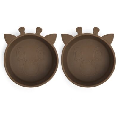 nuuroo silikonowe miseczki głębokie 2 szt GIRAF Acron