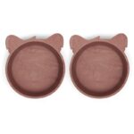 nuuroo silikonowe miseczki głębokie 2 szt KOALA Rosa Red