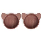 nuuroo silikonowe miseczki na przekąski 2 szt KOALA Rosa Red