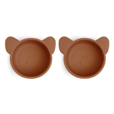 nuuroo silikonowe miseczki na przekąski 2 szt KOALA Caramel Cafe
