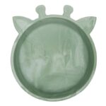 nuuroo silikonowa miseczka głęboka duża GIRAF Light Green
