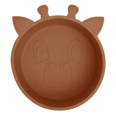 nuuroo silikonowa miseczka głęboka GIRAF Caramel Cafe