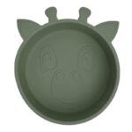 nuuroo silikonowa miseczka głęboka GIRAF Dusty Green