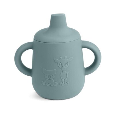 nuuroo silikonowy kubek niekapek z ustnikiem Giraf & Koala Lead