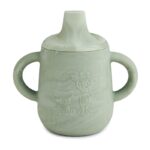 nuuroo silikonowy kubek niekapek z ustnikiem KOALA GIRAF Light Green