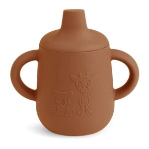 Silikonowy kubeczek z ustnikiem i uchwytami