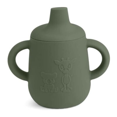 Silikonowy kubeczek z ustnikiem i uchwytami