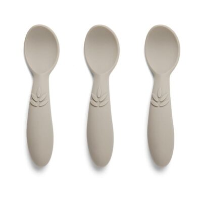 nuuroo łyżeczki silikonowe dla niemowlaka 3 szt Cobblestone