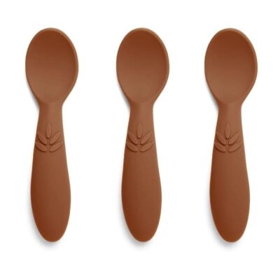 nuuroo łyżeczki silikonowe dla niemowlaka 3 szt Caramel Cafe