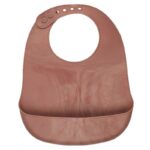 nuuroo śliniak silikonowy z kieszonką dla niemowlaka TEX Red