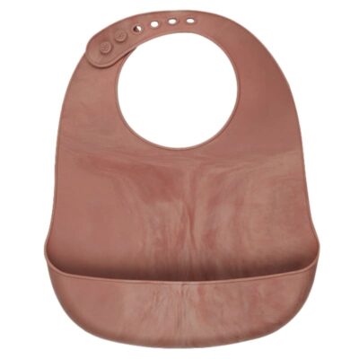 nuuroo śliniak silikonowy z kieszonką dla niemowlaka TEX Red