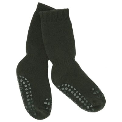 GoBabyGo - antypoślizgowe skarpetki do nauki chodzenia | Forrest Green | 6 miesięcy+