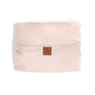 Hi Little One szalik golf zimowy niemowlęcy BOHO Blush M Pom Pom
