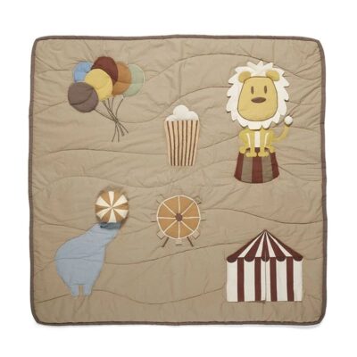 nuuroo mata sensoryczna dla niemowląt BIO bawełna CIRCUS Light Brown