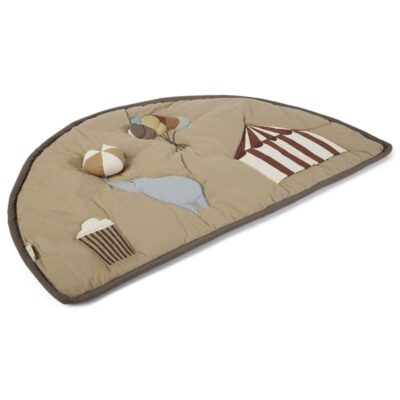 nuuroo mata sensoryczna dla niemowląt BIO bawełna CIRCUS Light Brown