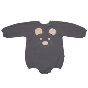 Hi Little One rampers dziecięcy w stylu BOHO MIŚ OverSize BOHO Iron roz L Pom Pom