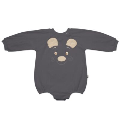 Hi Little One rampers dziecięcy w stylu BOHO MIŚ OverSize BOHO Iron roz L Pom Pom