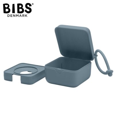 BIBS PACIFIER BOX PETROL 2 w 1 etui do smoczków oraz pojemnik do sterylizacji smoczków
