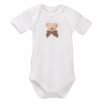 Organiczne Body Lait Baby Short Sleeve Cubby the Teddy 6 m+