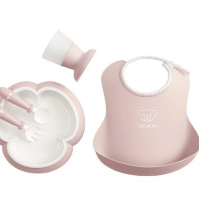 BABYBJORN - Zestaw obiadowy - Powder Pink