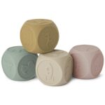 nuuroo silikonowe klocki sensoryczne gryzaki 3w1 4 elementy Multi