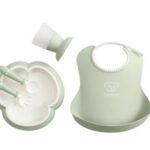 BABYBJORN - Zestaw obiadowy - Powder Green