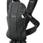 BABYBJORN MINI 3D Jersey – nosidełko, Szaroczarny