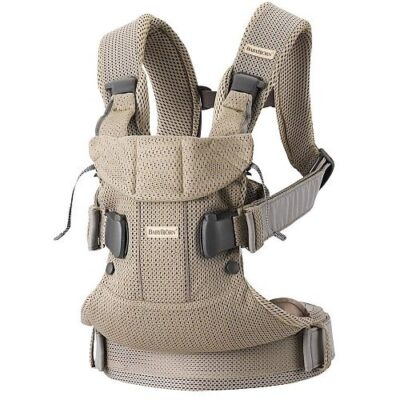 BABYBJORN ONE AIR 3D MESH - nosidełko, Szary Beż
