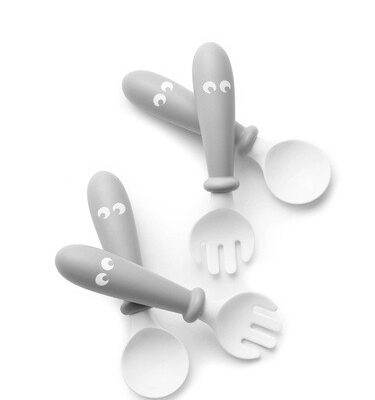 BABYBJORN - sztućce, 4 szt. Grey