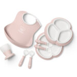 BABYBJORN - Zestaw obiadowy Dinnerware, 8 szt. - Powder Pink