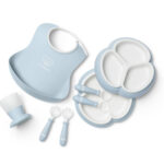 BABYBJORN - Zestaw obiadowy Dinnerware, 8 szt. - Powder Blue