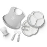 BABYBJORN - Zestaw obiadowy Dinnerware, 8 szt. - Grey