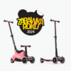 Hulajnoga dla dziecka od 12 m-ca smarTrike 4w1 Xtend Scooter + Ride-on - Salmon Pink