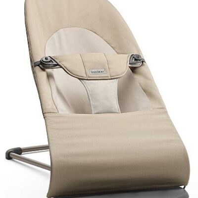 BABYBJORN - leżaczek BALANCE SOFT WOVEN - Khaki / Beżowy