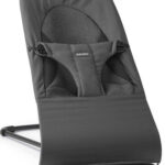 BABYBJORN - leżaczek BALANCE SOFT WOVEN/JERSEY Tri Fabric, Ciemny Szary