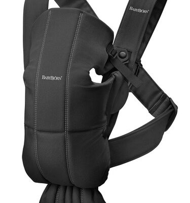 BABYBJORN MINI Woven – nosidełko, Czarny