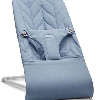 BABYBJORN - leżaczek BLISS Woven, Petal Quilt, Niebieski