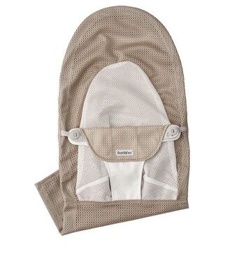 BABYBJORN - poszycie do leżaczka Balance Soft Szary Beż/Biały, Mesh