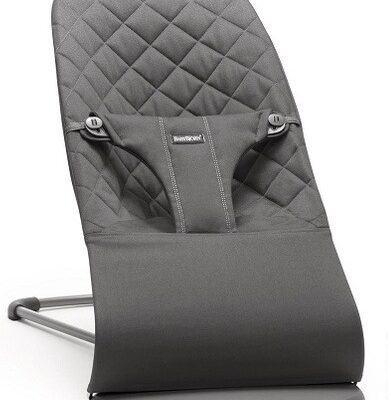 BABYBJORN - leżaczek BLISS Woven - Antracytowy