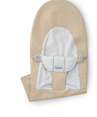 BABYBJORN - poszycie do leżaczka Balance Soft, Woven/Jersey, Beż/Szary